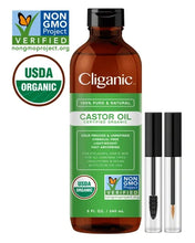 Load image into Gallery viewer, Cliganic Organic Castor Oil w/Eyelash Kit