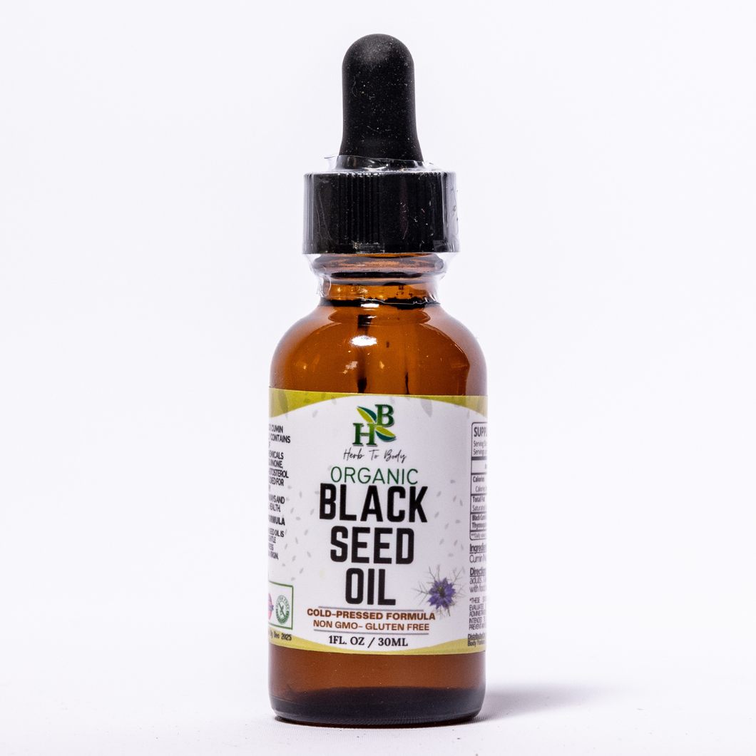 Herb To Body Organic Black Seed Oil: 1oz