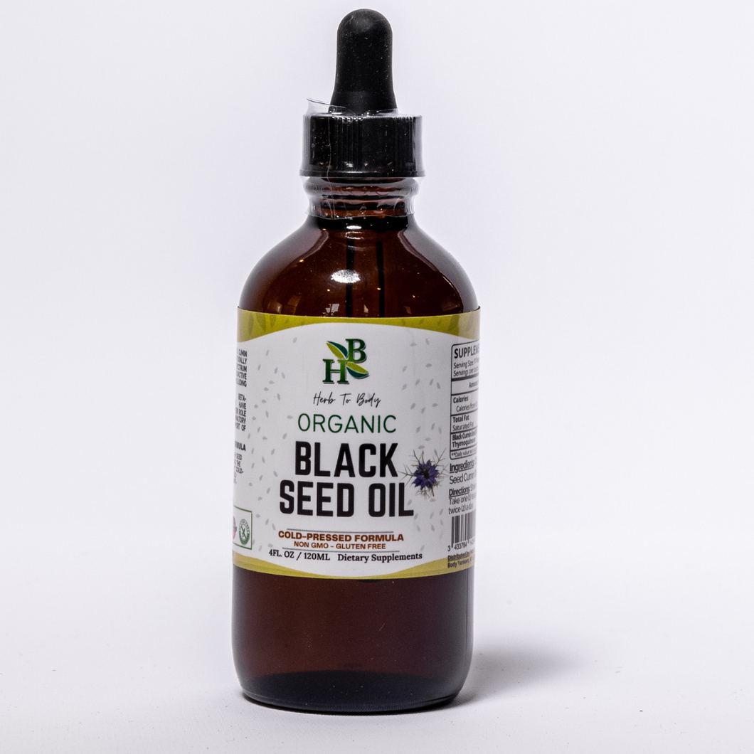 Herb To Body Organic Black Seed Oil: 4oz