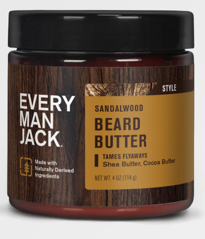 Every Man Jack Beard Butter-4oz Sandalwood