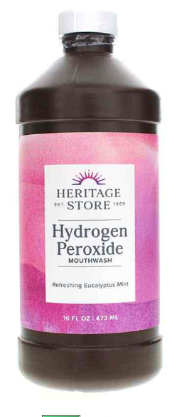 Heritage Store Hydrogen Peroxide Mouthwash-16 fl oz