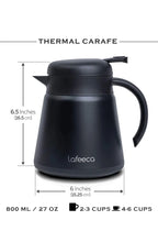 Cargar imagen en el visor de la galería, Lafeeca Thermal Vacuum Insulated Coffee Carafe-800ML
