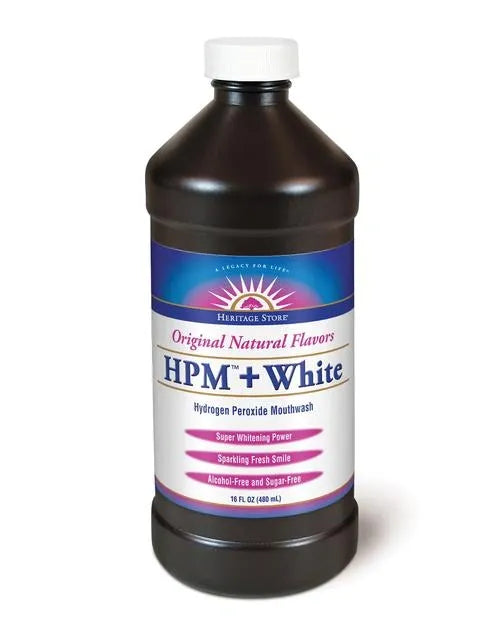 Heritage Store Hydrogen Peroxide Mouthwash plus whitening-16 fl oz