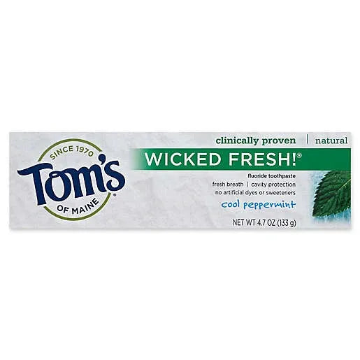 Tom's of Maine Wicked Fresh Toothpaste w/Fluoride-Cool Peppermint 4.7oz
