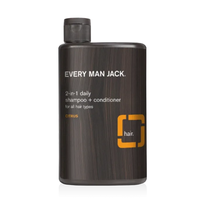 Every Man Jack 2-in-1 daily Shampoo+Conditioner-Citrus 13.5 fl oz