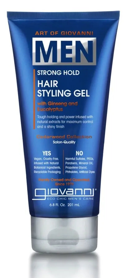 Art of Giovanni Men’s Hair Styling Gel 6.8 oz-Cedarwood