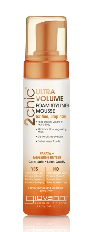 Giovanni 2chic Ultra volume Foam Styling Mousse 7 oz
