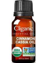 Load image into Gallery viewer, Cliganic Organic Cinnamon/Cassia Oil
