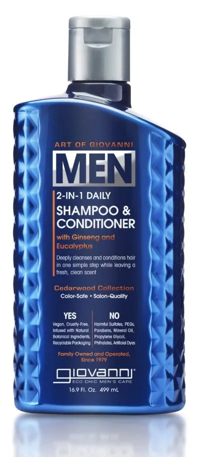 Art of Giovanni Men’s 2-in-1 Shampoo & Conditioner 16.9 fl oz- Cedarwood