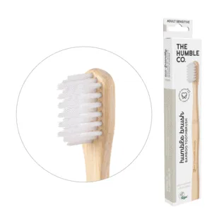 The Humble Co Bamboo Toothbrush-Adult-Sensitive-White