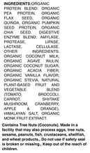 Load image into Gallery viewer, KOS Organic Plant Protein Powder, Vanilla-20.6oz
